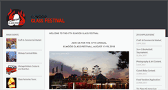 Desktop Screenshot of elwoodglassfestival.com
